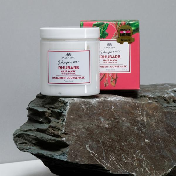 Rhubarb Hair Mask With Castor Oil - 250 ml