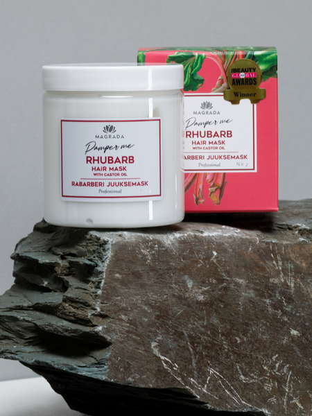 Rhubarb Hair Mask With Castor Oil - 250 ml