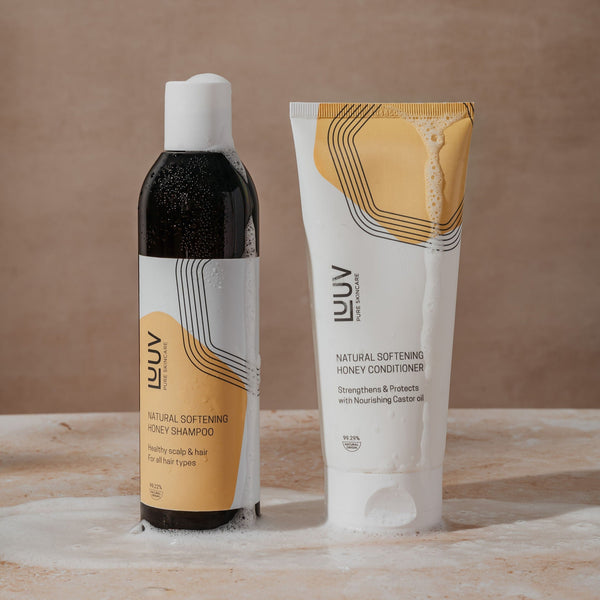 Natural Softening Honey Shampoo ja Conditioner Set