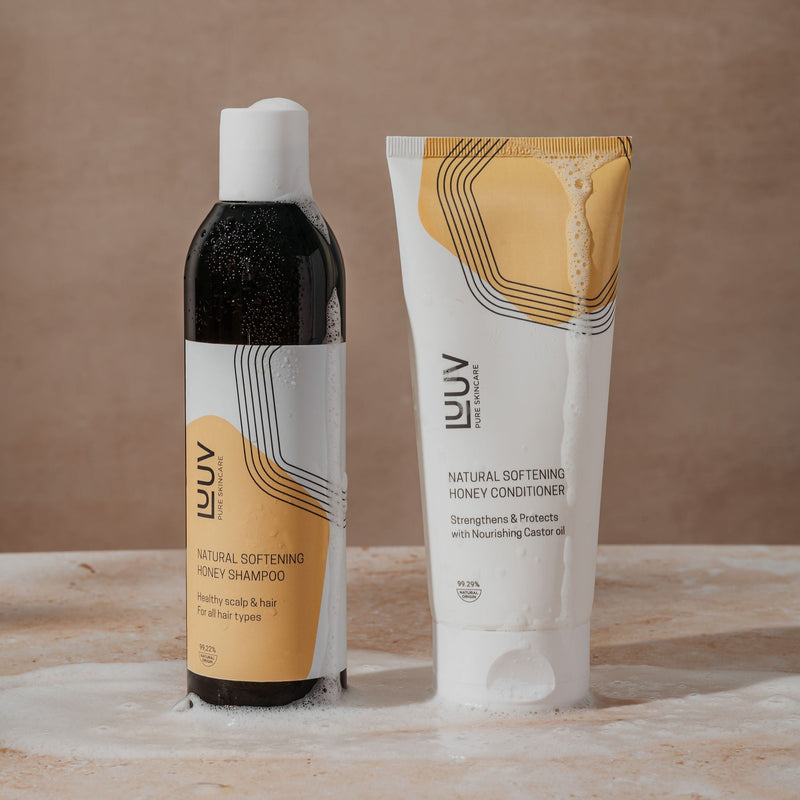 Natural Softening Honey Shampoo ja Conditioner Set